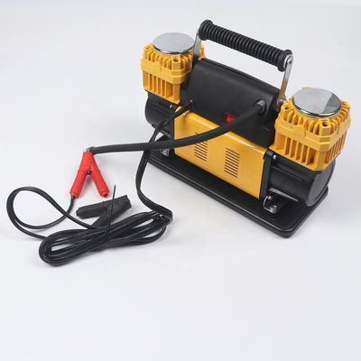 Inflador de neumáticos de bomba de aire de scooter de 12V con diseño de doble cilindro de trabajo pesado