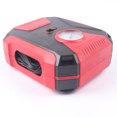 Flujo de aire de 35L/min Herramienta de reparación de neumáticos de SUV de automóviles 2 adaptadores de boquilla Máximo medidor de presión de 150PSI