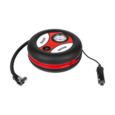 Inflador de neumáticos de automóvil portátil con forma redonda de neumático con presión de aire de 250 psi y interruptor de encendido/apagado