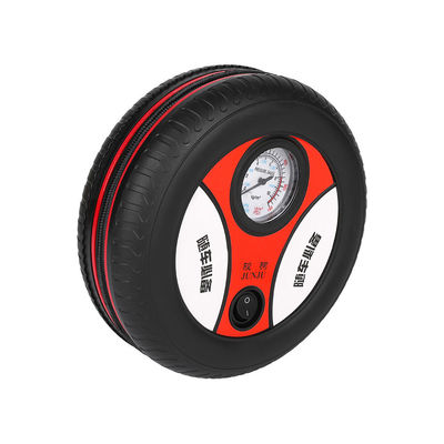 Inflador de neumáticos de automóvil portátil con forma redonda de neumático con presión de aire de 250 psi y interruptor de encendido/apagado